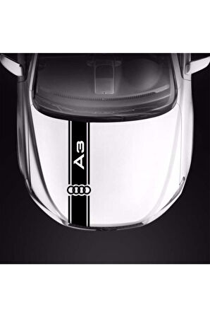 Audi A3 İçin özel yeni uyumlu Aksesuar Oto Kaput Şerit özel yeni sticker MİXGİFTZ