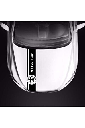 Alfa Romeo 146 İçin özel yeni uyumlu Aksesuar Oto Kaput Şerit özel yeni sticker MİXGİFTZ