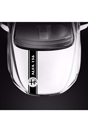 Alfa Romeo 156 İçin özel yeni uyumlu Aksesuar Oto Kaput Şerit özel yeni sticker MİXGİFTZ