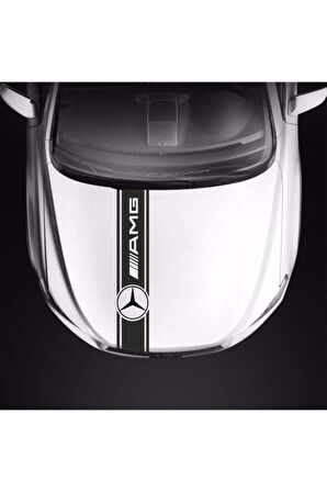 Mercedes Benz Amg Oto Kaput Şerit özel yeni sticker MİXGİFTZ