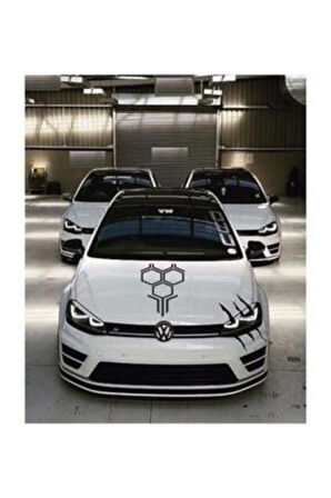 Petek Ön Kaput özel yeni sticker Siyah 58*35 Cm MİXGİFTZ