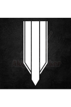 Oto Kaput Şerit özel yeni sticker Beyaz 60*25 Cm MİXGİFTZ