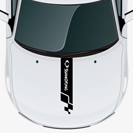 Ssangyong Rodius İçin özel yeni uyumlu Aksesuar Oto Kaput Şerit özel yeni sticker MİXGİFTZ