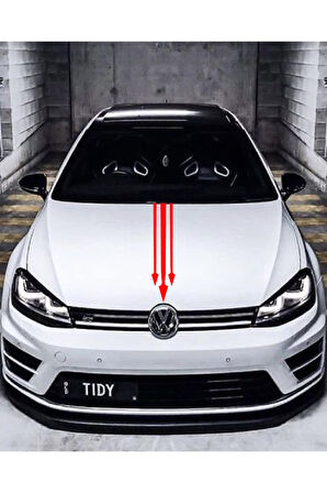 Oto Kaput özel yeni sticker Ok Ucu 3'Lü Kırmızı 12*60 Cm MİXGİFTZ