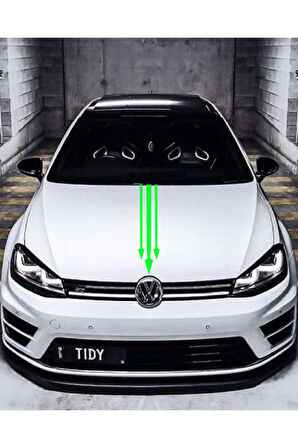 Oto Kaput özel yeni sticker Ok Ucu 3'Lü Yeşil 12*60 Cm MİXGİFTZ