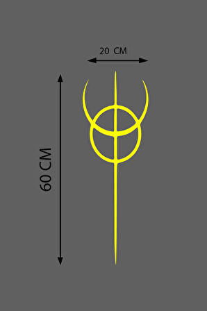 Oto Kaput Şerit özel yeni sticker Dönence Daire Tasarım Sarı 20*60 Cm MİXGİFTZ