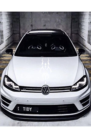 Oto Kaput Şerit özel yeni sticker Dövme Tasarımlı Beyaz 25*60 Cm MİXGİFTZ