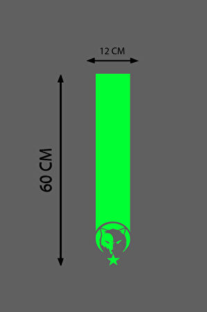 Oto Kaput Şerit özel yeni sticker Kurt Ve Ay Yıldız Tasarımlı 12*60 Cm MİXGİFTZ