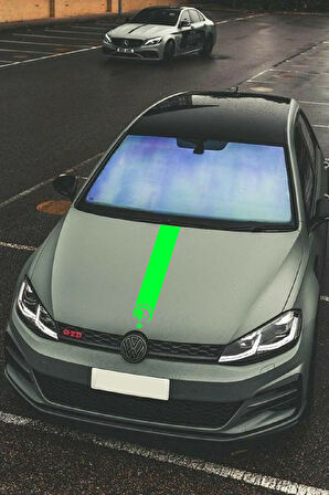 Oto Kaput Şerit özel yeni sticker Kurt Ve Ay Yıldız Tasarımlı 12*60 Cm MİXGİFTZ