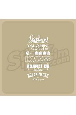 Oto Arka Cam özel yeni sticker Model 27 Beyaz 20*35 Cm MİXGİFTZ