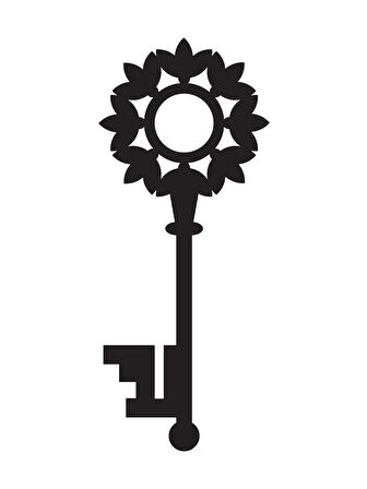 Tarihi Anahtar Desen Sticker (Tip 4) 10 X 24 Cm MİXGİFTZ