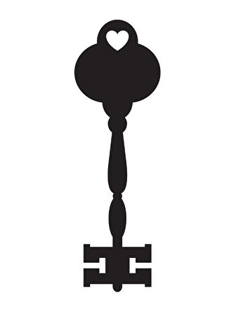 Tarihi Anahtar Desen Sticker (Tip 10) 10 X 32 Cm MİXGİFTZ