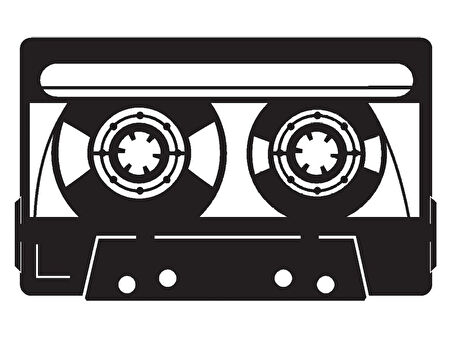 Nostaljik Kaset Sticker 10 X 6 Cm MİXGİFTZ