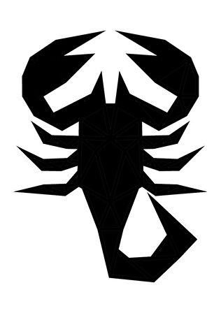 Geometrik Akrep Sticker 10 X 13 Cm MİXGİFTZ