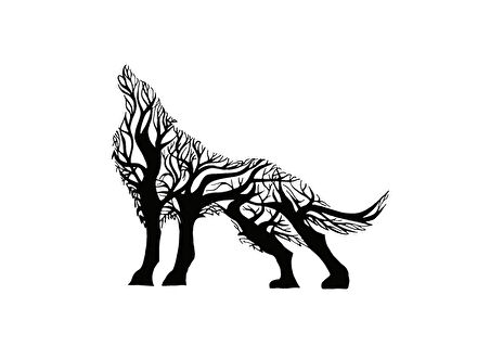 Kurt Ağaç Sticker 10 X 8 Cm MİXGİFTZ