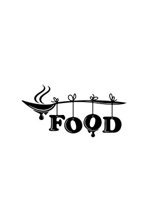 Food Mutfak Kaşıklı Sticker 28 X 14 Cm MİXGİFTZ