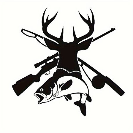 Avcılık Ve Atıcılık Oto Arka Cam Sticker 16 X 17 Cm MİXGİFTZ