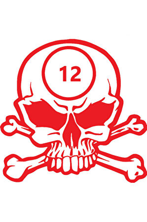 Hedef 12 Kuru Kafa Sticker 10 X 10 Cm MİXGİFTZ