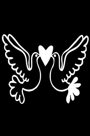 Öpüşen Kuşlar Sticker Tip 1 Sticker 10 X 8 Cm MİXGİFTZ