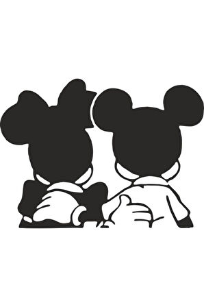 Micky And Minnie Sticker 10 X 7 Cm MİXGİFTZ