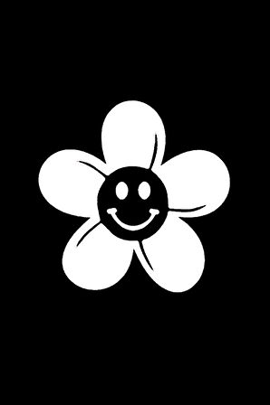 Gülen Papatya Sticker 10 X 10 Cm MİXGİFTZ