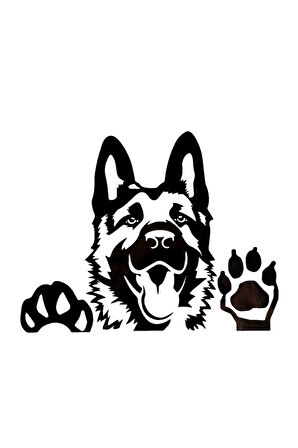 Kurt Köpeği Tasarım Sticker 10 X 9 Cm MİXGİFTZ