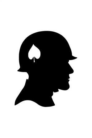 Asker Kafası Silüeti Sticker 10 X 12 Cm MİXGİFTZ
