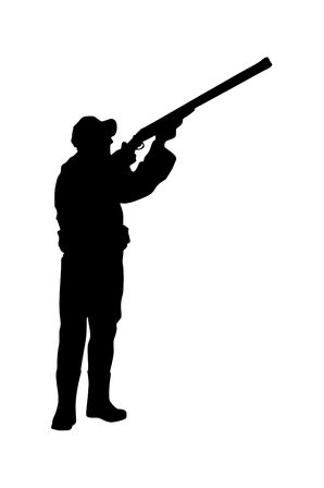 Nişan Almış Avcı Sticker 20 X 34 Cm MİXGİFTZ