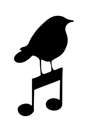 Nota Ve Kuş Sticker 10 X 17 Cm MİXGİFTZ