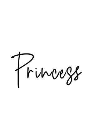 Princess Sticker 10 X 5 Cm MİXGİFTZ