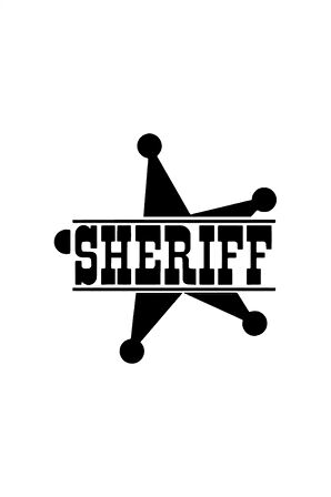 Sheriff Amblem Sticker 10 X 10 Cm MİXGİFTZ