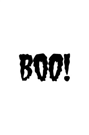 Boo Sticker 10 X 5 Cm MİXGİFTZ