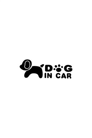 Dog İn Car Sticker 10 X 4 Cm MİXGİFTZ