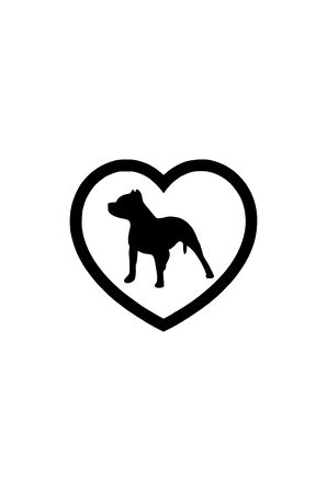 Pitbul Aşktır Sticker 10 X 9 Cm MİXGİFTZ