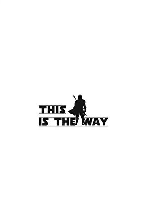 Star Wars This İs The Way Sticker 20 X 10 Cm MİXGİFTZ