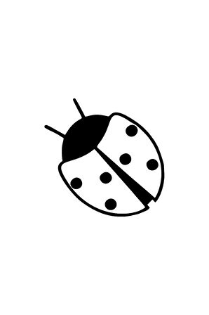 Uğur Böceği Sticker 10 X 10 Cm MİXGİFTZ