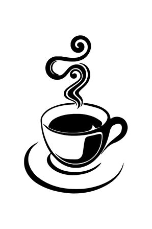 Sıcak Kahve Sticker 10 X 15 Cm MİXGİFTZ