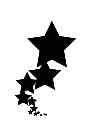 Yıldızlar Seti Sticker 10 X 15 Cm MİXGİFTZ