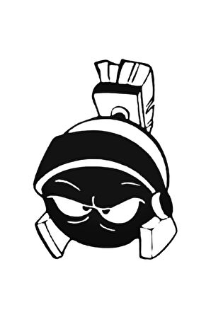 Marvin Martian Sticker 10 X 13 Cm MİXGİFTZ