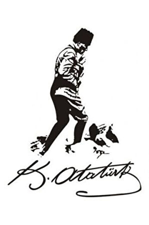 Mustafa Kemal Atatürk Sticker 10 X 12 Cm MİXGİFTZ