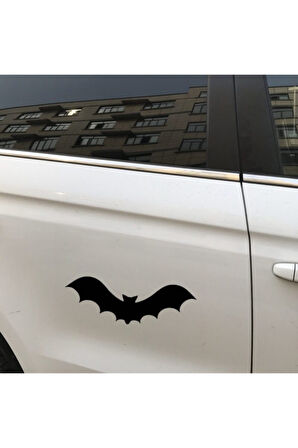Araba Plakası Uçan Yarasa Desen Su Geçirmez Çıkarılabilir Etiket MİXGİFTZ