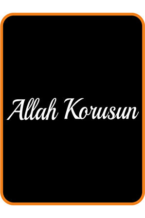 Allah Korusun Oto özel yeni sticker Beyaz 40*8 Cm MİXGİFTZ