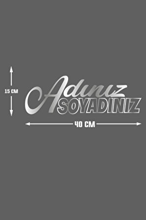 İsteğe Bağlı Özel Isim Soyisim özel yeni sticker 40*15 Cm MİXGİFTZ