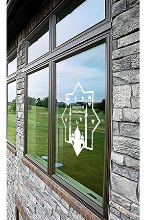 Hoşgeldin Ya Şehri Ramazan Oto Cam özel yeni sticker 40*40 Cm MİXGİFTZ