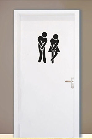 Dekoratif Tuvalet Banyo özel yeni sticker Duvar Etiket Kapı özel yeni sticker 18cmx12cm MİXGİFTZ