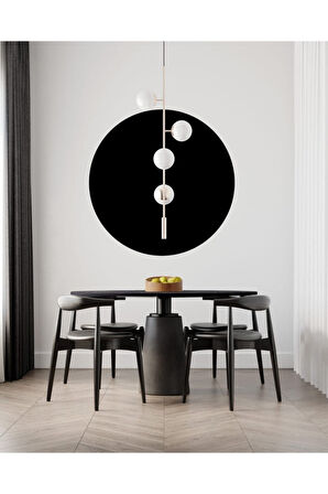 Yuvarlak Boho Tarzı Duvar özel yeni sticker 50X50 cm MİXGİFTZ