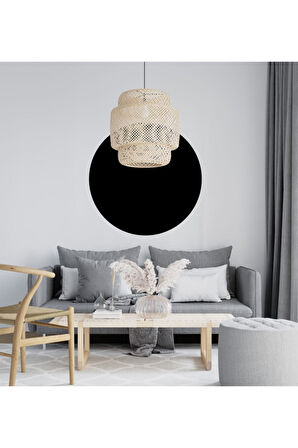 Yuvarlak Boho Tarzı Duvar özel yeni sticker 50X50 cm MİXGİFTZ