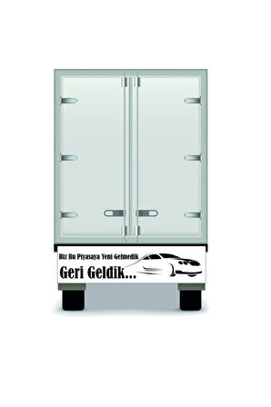 Kamyon Arkası Yazı Oto özel yeni sticker 25*100 Cm MİXGİFTZ