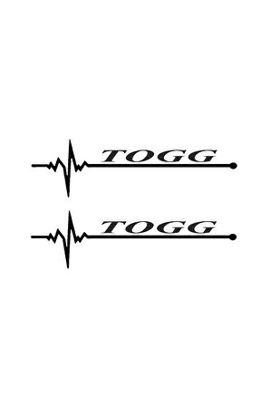 Nabız Ritm Oto Cam Sticker Togg 15 X 4 Cm MİXGİFTZ