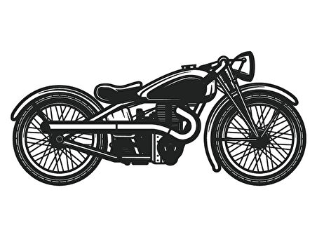 Klasik Motosikletler 8 Sticker 15 X 7 Cm MİXGİFTZ